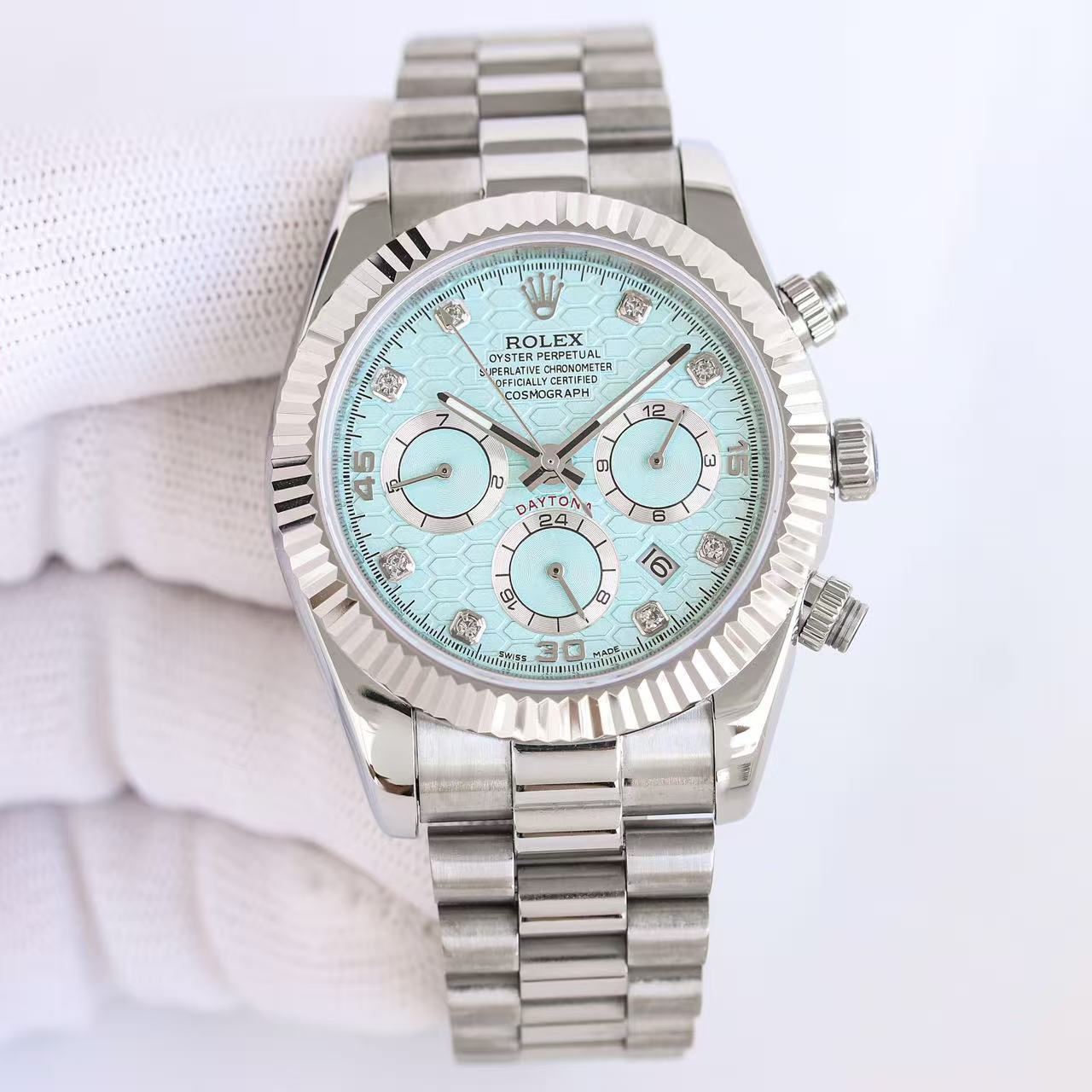 Daytona-Blue & White with Net Dial