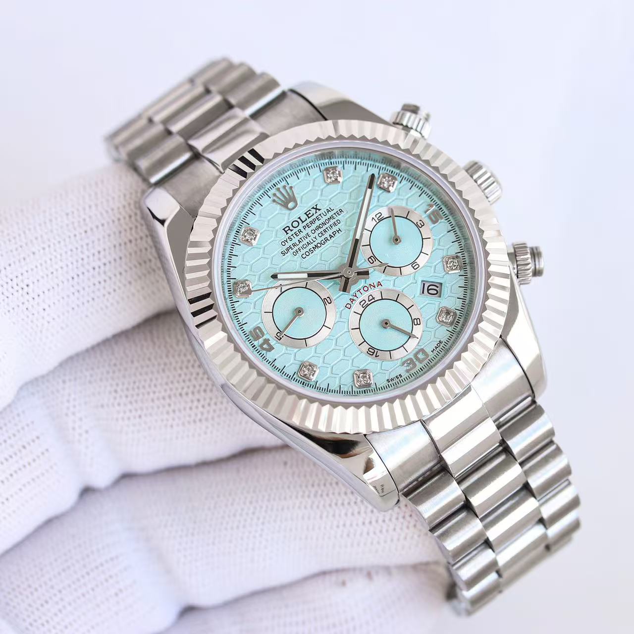 Daytona-Blue & White with Net Dial