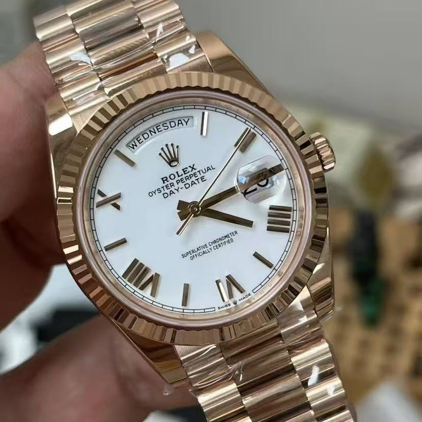 Day-Date-5 Gold Colors with Roman Numeral Dial