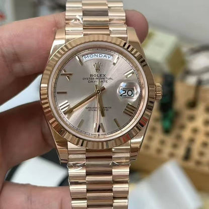 Day-Date-5 Gold Colors with Roman Numeral Dial