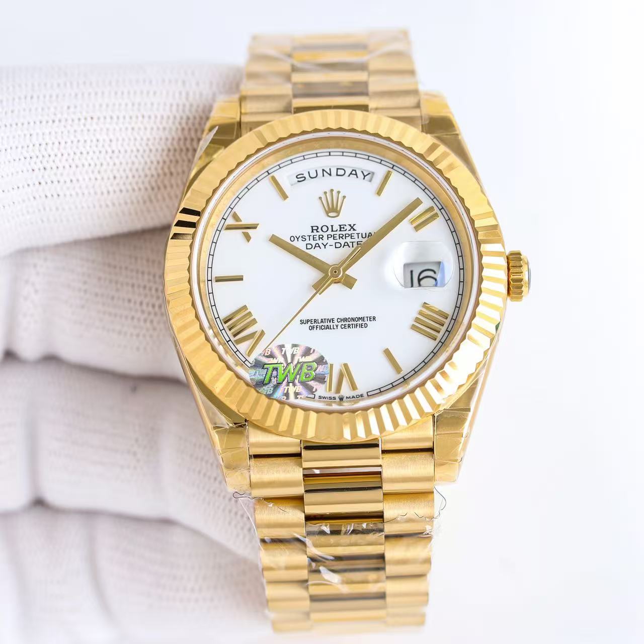 Day-Date-5 Gold Colors with Roman Numeral Dial