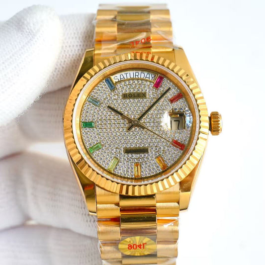 Day-Date-Gemstone Dial in Gold