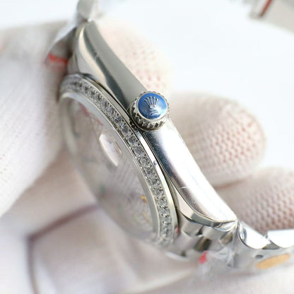 Day-Date-Gemstone Dial in Silver