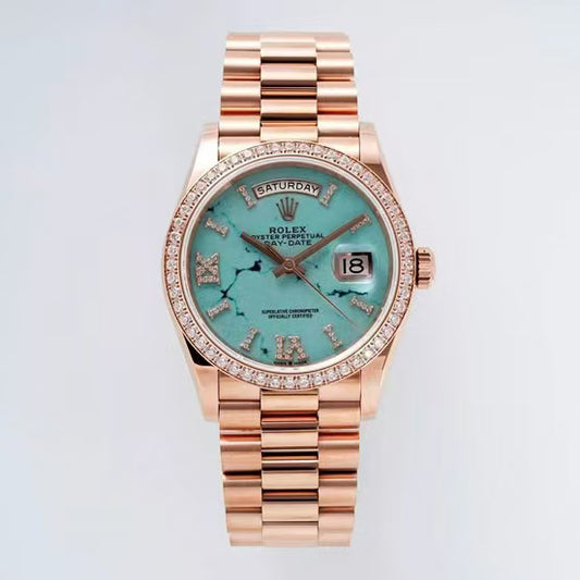 Day-Date-Meteorite Dial with Diamond