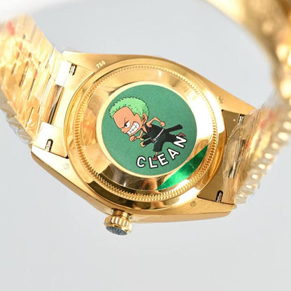 Day-Date-Pure Black Dial Plate in 2 Styles