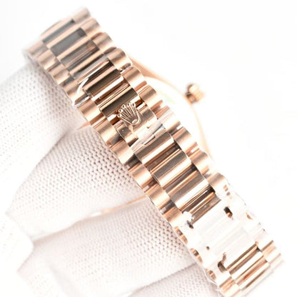 Day-Date with Diamond Numeral Dial & Bezel in 3 Colors