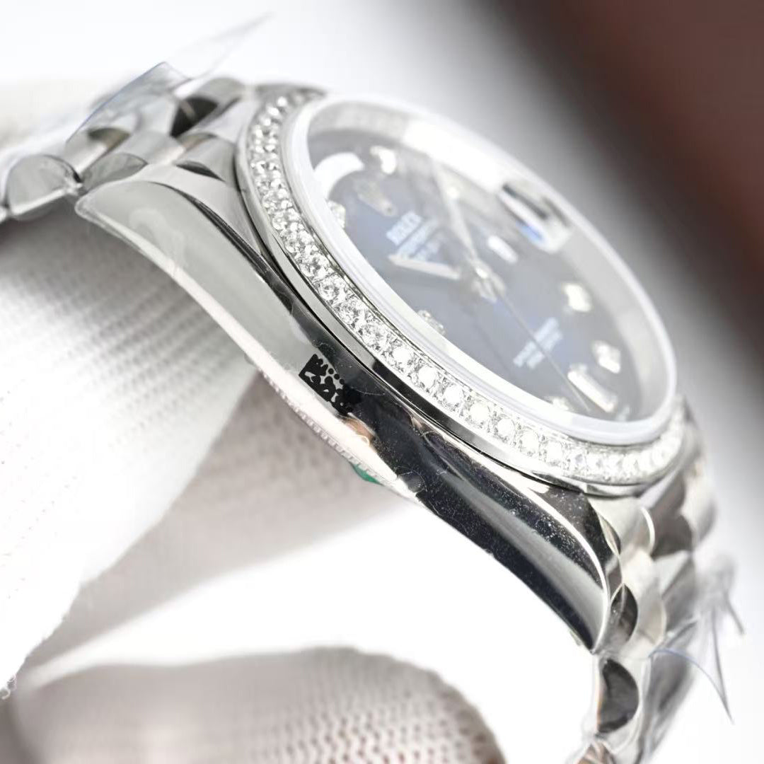 Day-Date with Diamond Numeral Dial & Bezel in 4 Colors