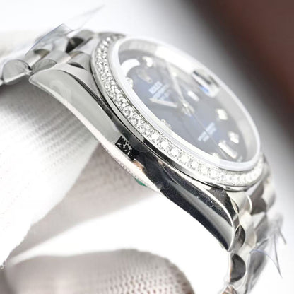 Day-Date with Diamond Numeral Dial & Bezel in 4 Colors