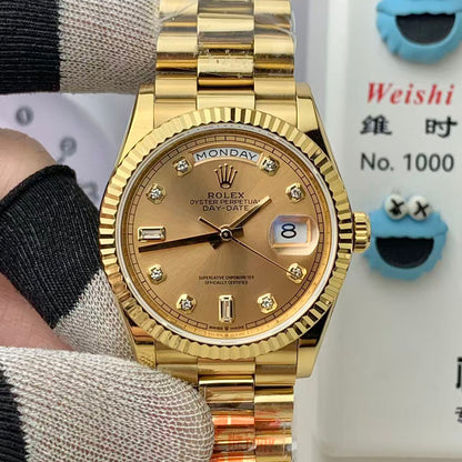 Day-Date with Diamond Numeral Dial in 5 Colors