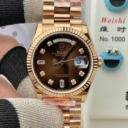 Day-Date with Diamond Numeral Dial in 5 Colors