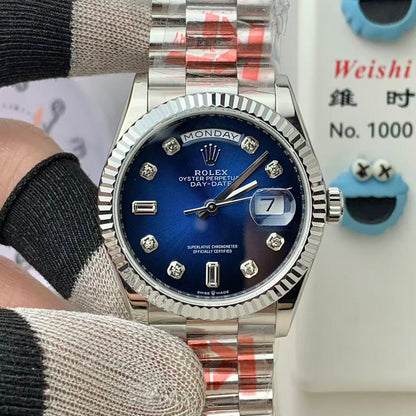 Day-Date with Diamond Numeral Dial in 5 Colors