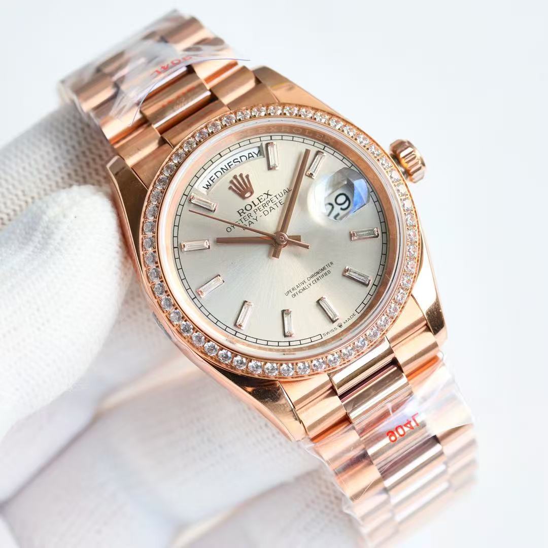 Day-Date with Diamond on Bezel in 6 Colors