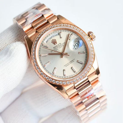 Day-Date with Diamond on Bezel in 6 Colors