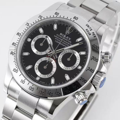 Daytona-Black With Silver Bezel in 2 Styles