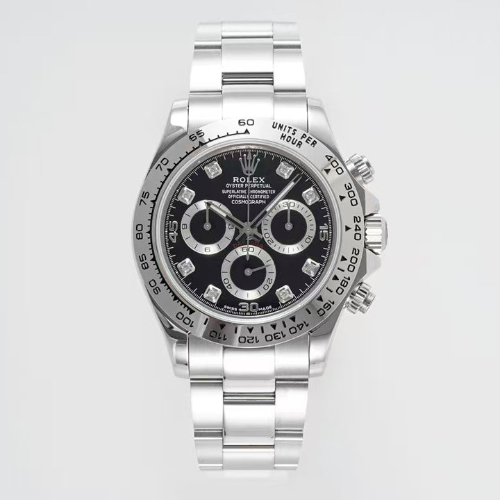 Daytona-Black With Silver Bezel in 2 Styles