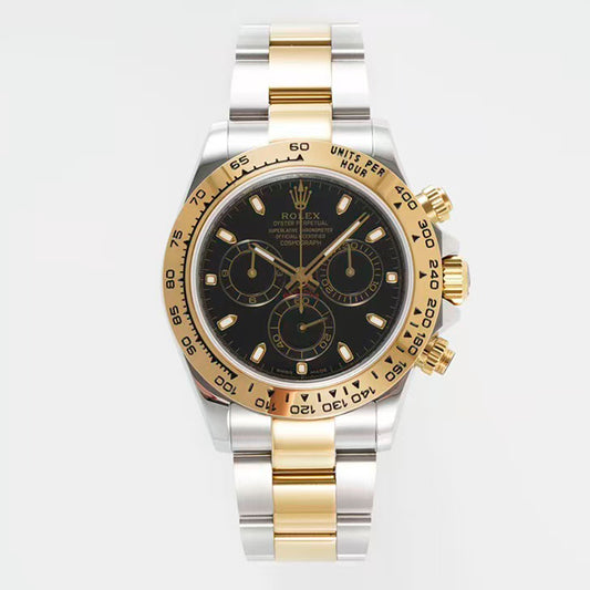 Daytona-Black &  Gold with 2 Tones Strap in 3 Styles