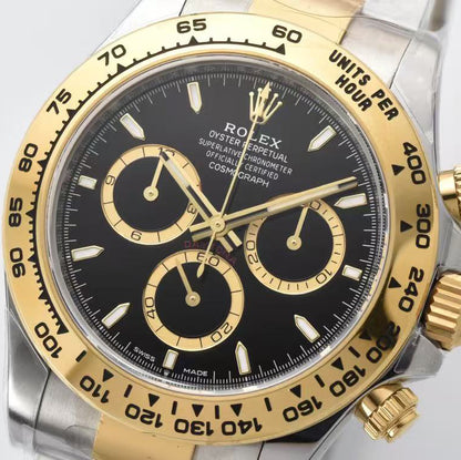 Daytona-Black &  Gold with 2 Tones Strap in 3 Styles