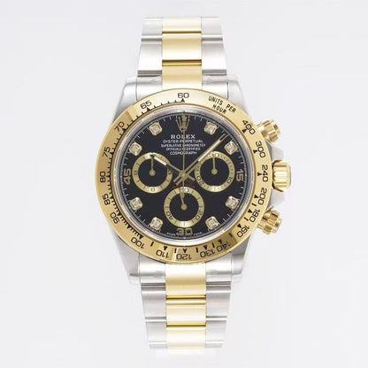 Daytona-Black &  Gold with 2 Tones Strap in 3 Styles