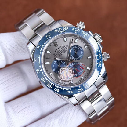 Daytona-Blue Bezel with Grey