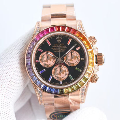 Daytona-Rainbow Bezel in 4 Rosegold Styles