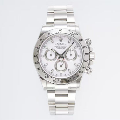 Daytona-White with Silver Bezel in 2 Styles