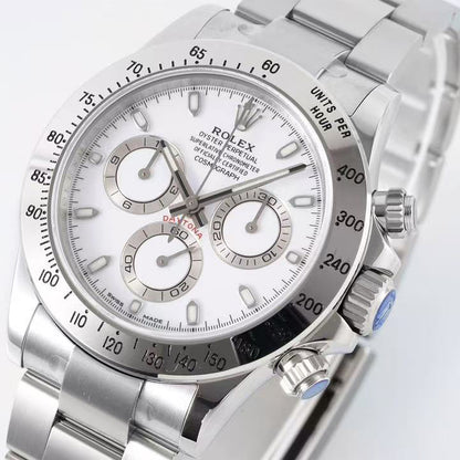 Daytona-White with Silver Bezel in 2 Styles