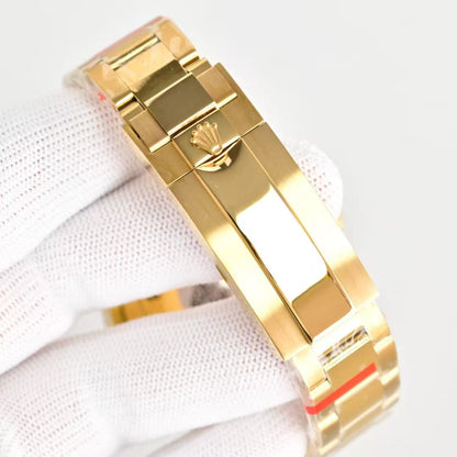 Submariner-Diamond with Gold Strap